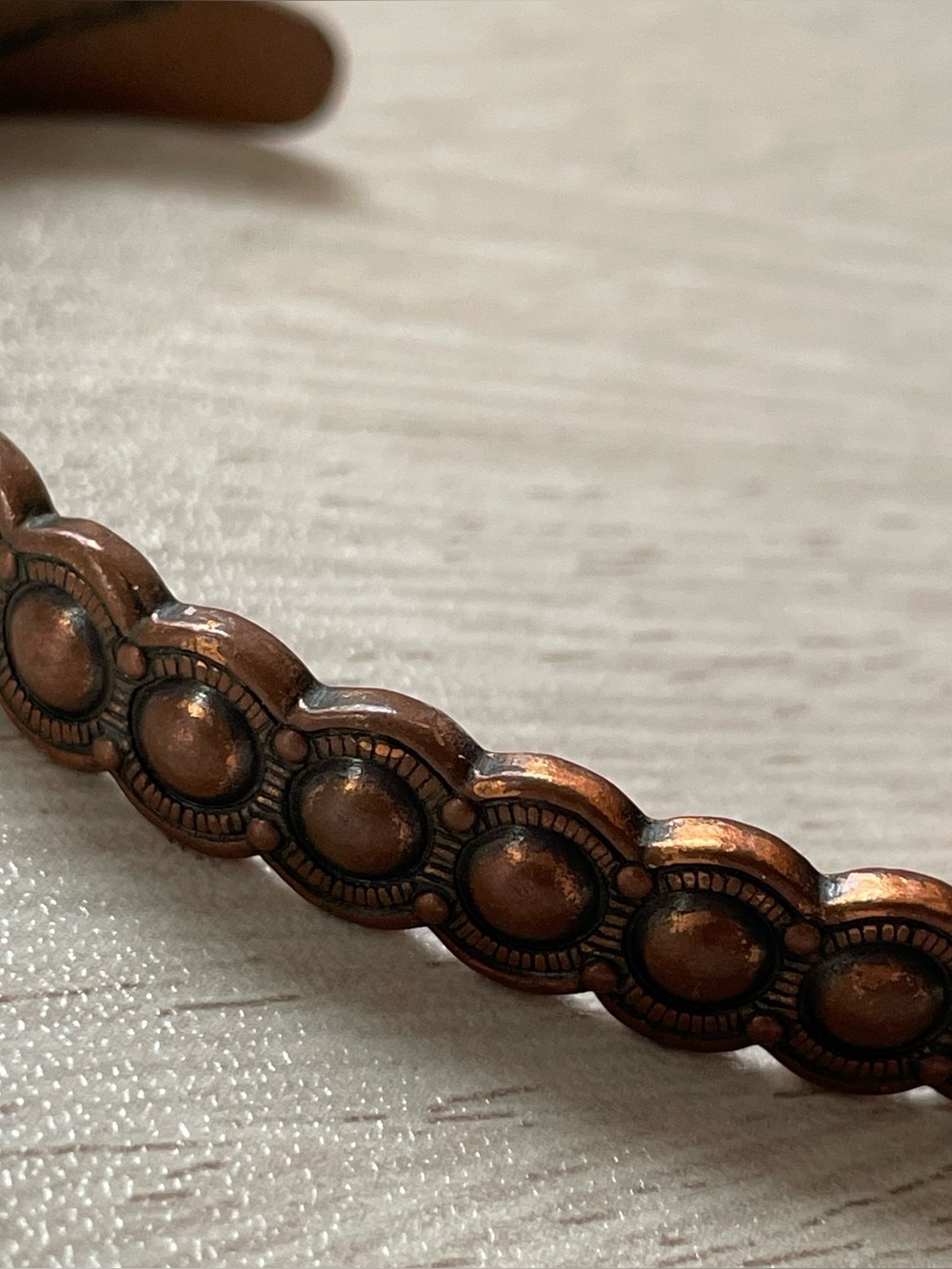 Vintage Southwest Native American Copper Cuff 60s 70s